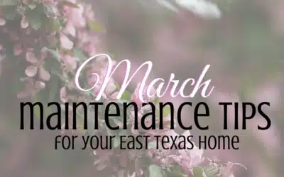 Top 7 Spring Maintenance Tips for East Texas Homes